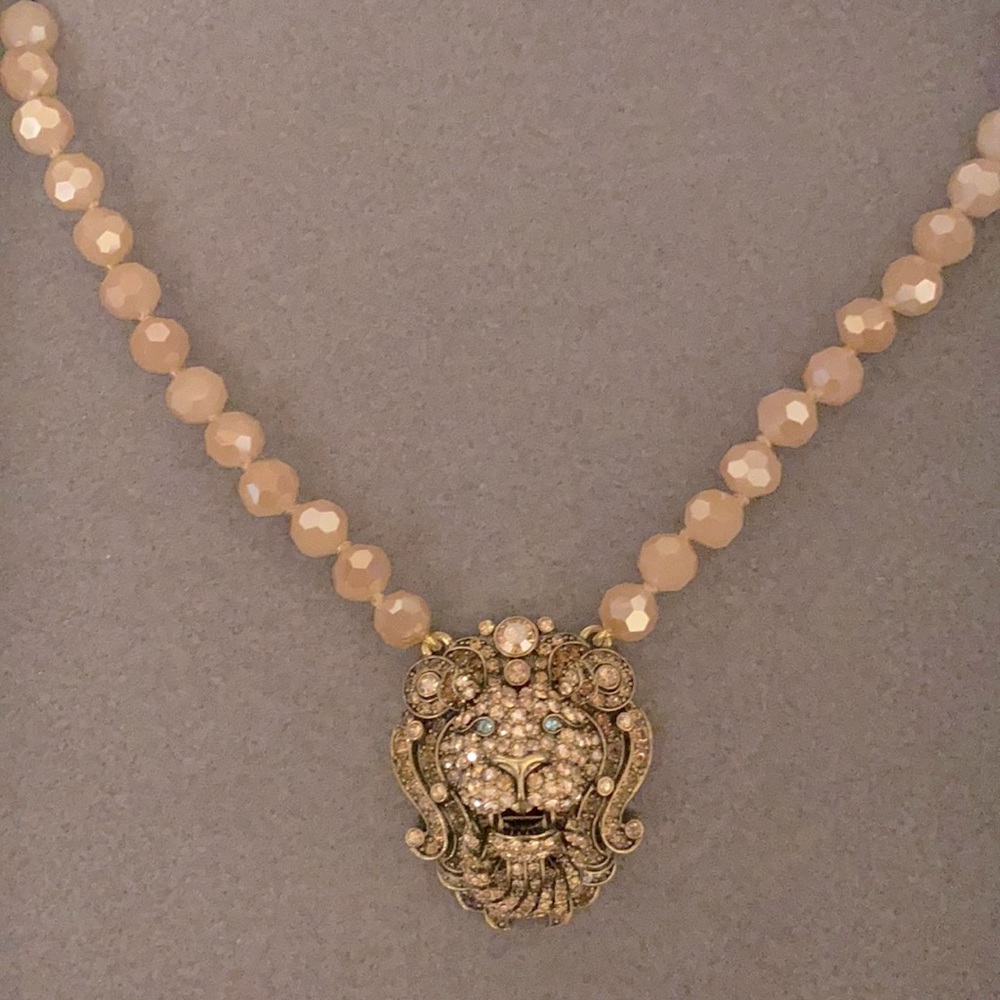 Heidi Daus lion head necklace